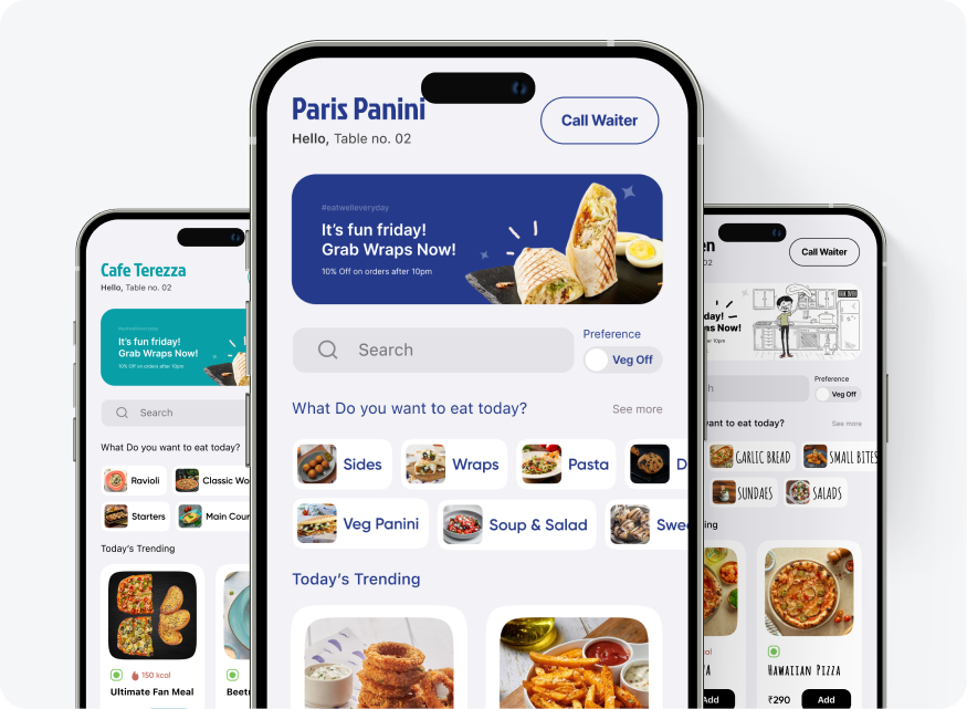 Personalised Menu